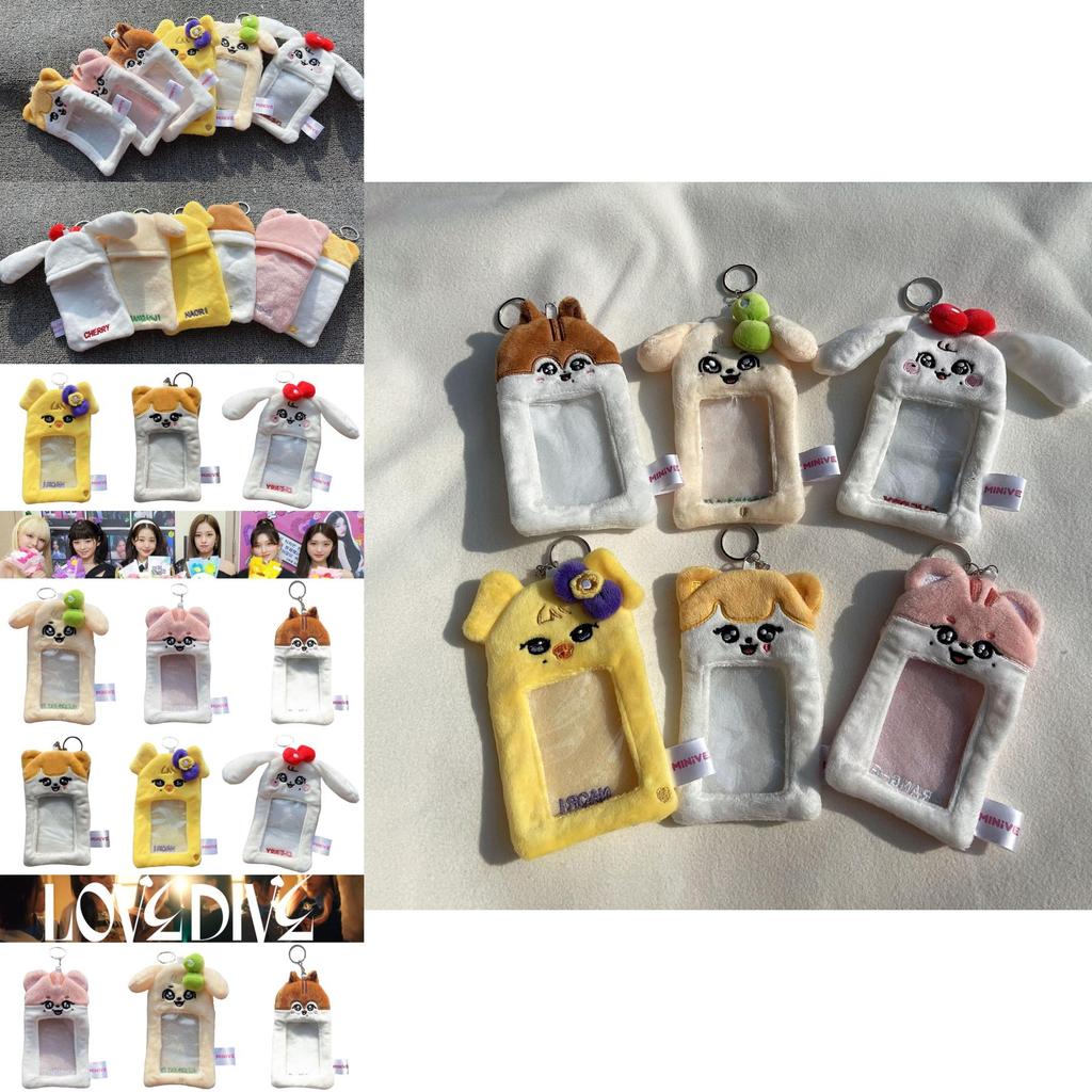 Ive Minive Pop-up Store Plush Card Holder Protective Case