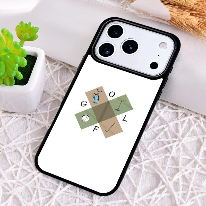Love Golf Phone Case for iPhone 17 Air 16 15 11 12 14 13 Pro Max Shockproof Cover