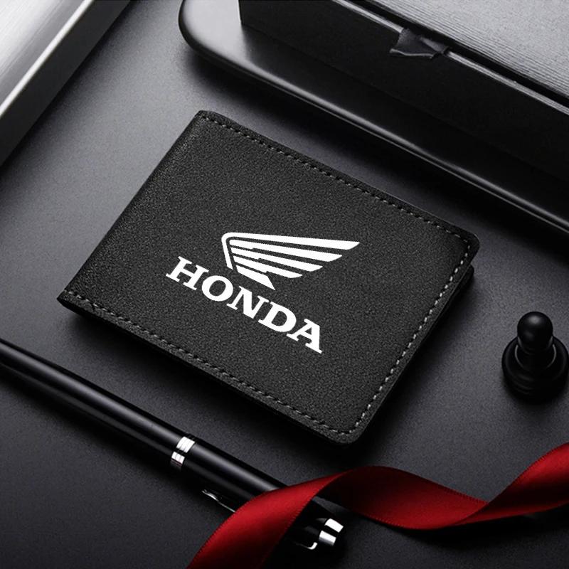 Motorcycle Driver's License Cover Holder ID Credit Card Wallet Suede For Honda CB CB400 CB650F CBF Africa Twin CRF1100L CRF 1100 KU9