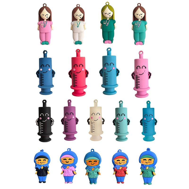 Niedliche Cartoon-Form Medizinische Ampullenflaschenöffner Krankenschwester Arzt Spezial Gummi Spritzenschneider Flaschenöffner Multifunktional