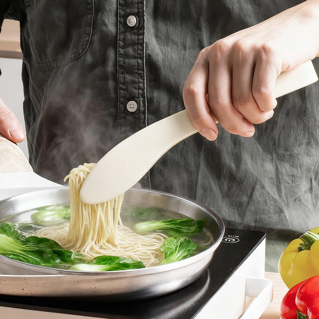 Leaf Silicone Food Tongs Non-Slip Heat Resistant for BBQ Steak Bread Kitchen Cooking