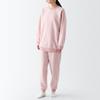 MUJI Women's Smooth Fleece Loungewear Set, Light Pink, Size Small, FD1J7A3A