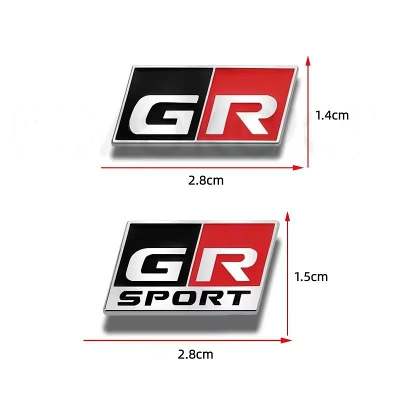 GR Sport 3D Metal Car Steering Wheel Interior Badge Emblem Decals For C-HR C-orolla R-AV4 Prius C-amry