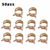 50Pcs Spring Clip Fasteners for 5mm 6mm 7mm 8mm 9mm Hose Clamps Fuel Water Line Air Tube Clamps