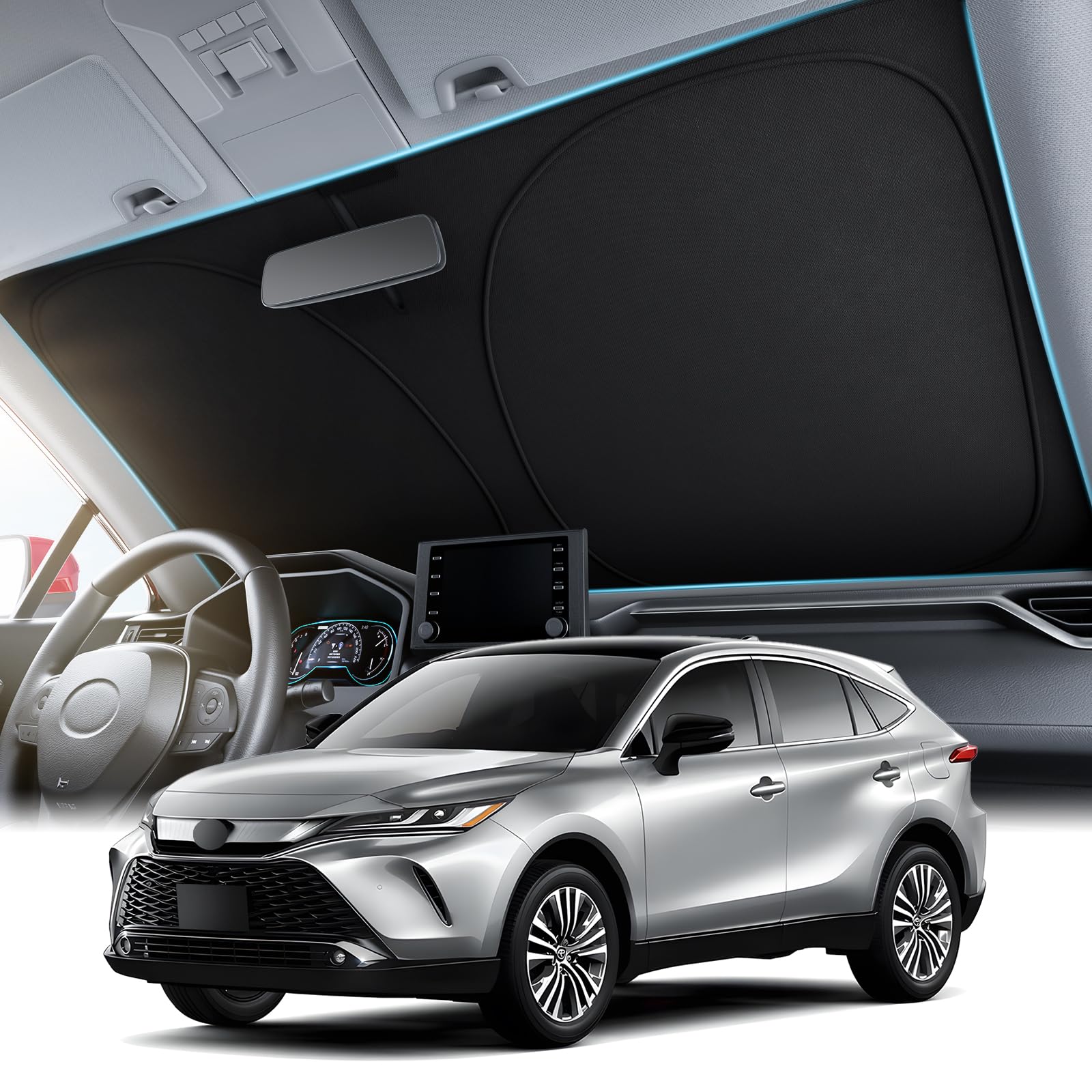 

Wigoo Toyota Harrier 80 серия автомобиль высокий свет оригинальная модель свет тепло УФ УФ автомобиль тепло легко для хранения сумка совместим с моделями [Специально разработан] чёрный