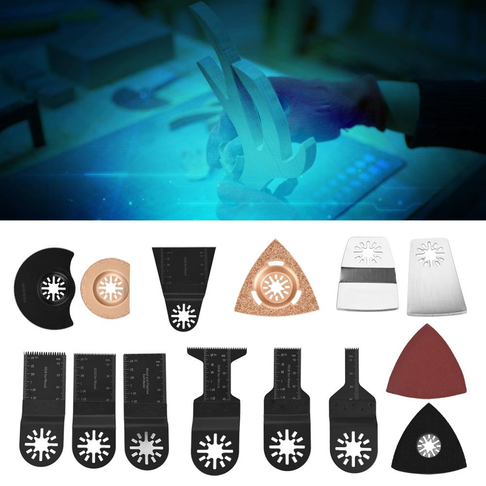 38pcs Standard Oscillating Multitools Saw Blades Power Tools Cutter Sandpapers