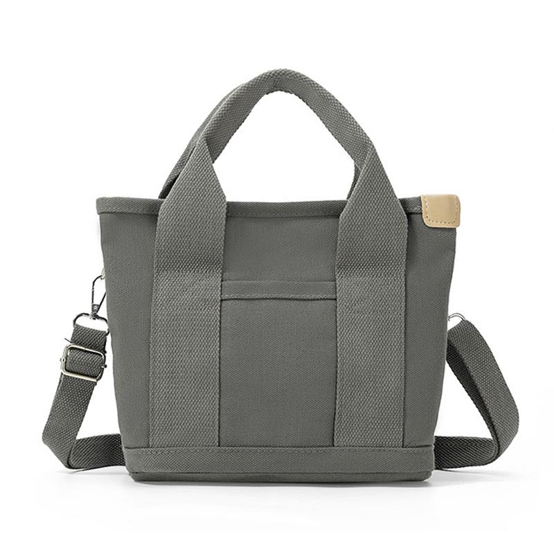 

Женская парусиновая сумка-тоут, сумки большой емкости, сумки через плечо на молнии, сумка через плечо серый