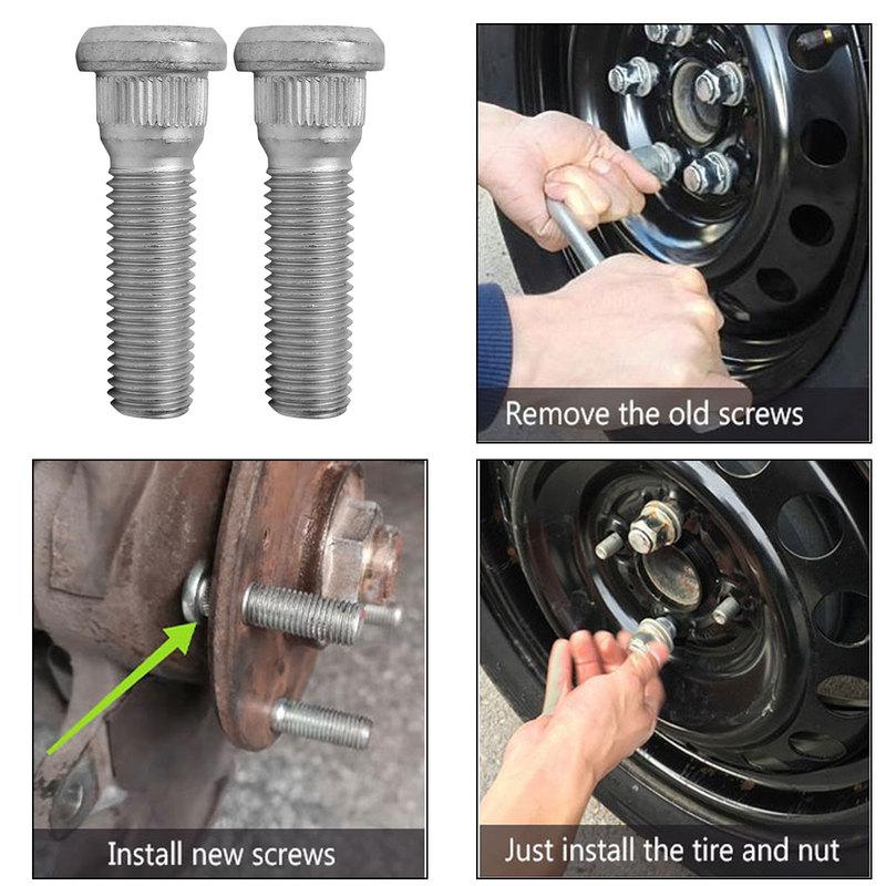 Car Wheel Lug Stud Nuts M12x1.5 Steel Lug Bolts For Chevrolet Lexus Toyota Scion Pontiac