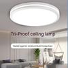 Adjustable 3 CCT 3000K Indoor Ceiling Light with Side Emitting LED Modern Design for Bedroom/Living Room Iron Base
