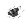 Lightweight 12cm 304 Stainless Steel Shiraz Bowl, Sturdy and Durable, Suitable for Cooking and Measuring (black)