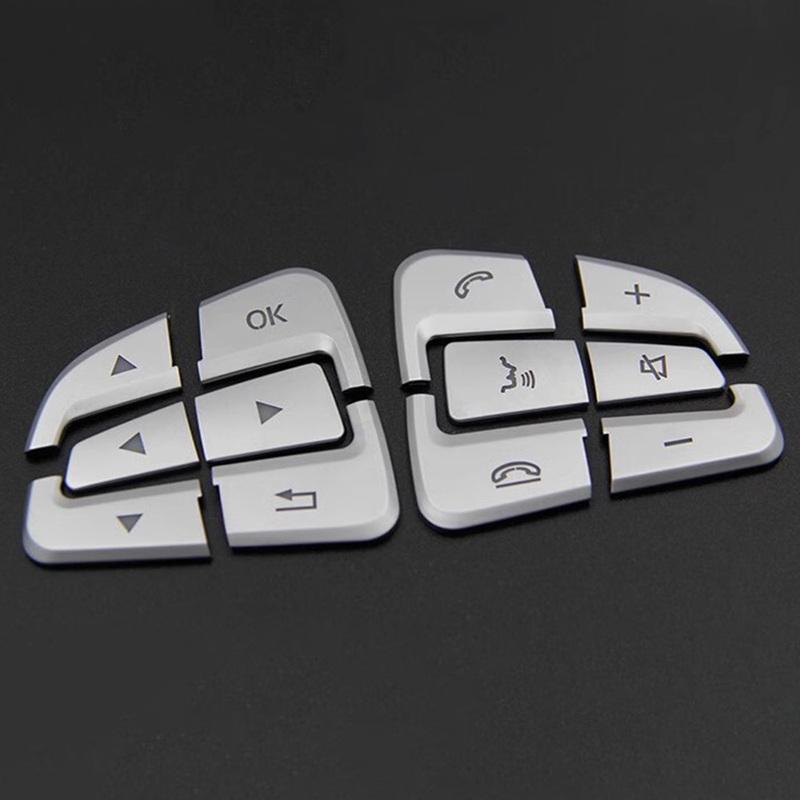 Car Styling Steering Wheel Button Trim for Mercedes For Benz E Class M Class G Class SLK Models for Audio Control