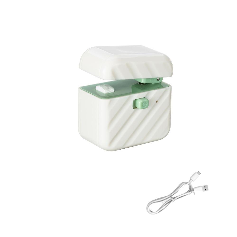 USB Rechargeable Mini Sealing Machine Handheld Heat Sealer Packaging Sealer Refrigerator Green Style B