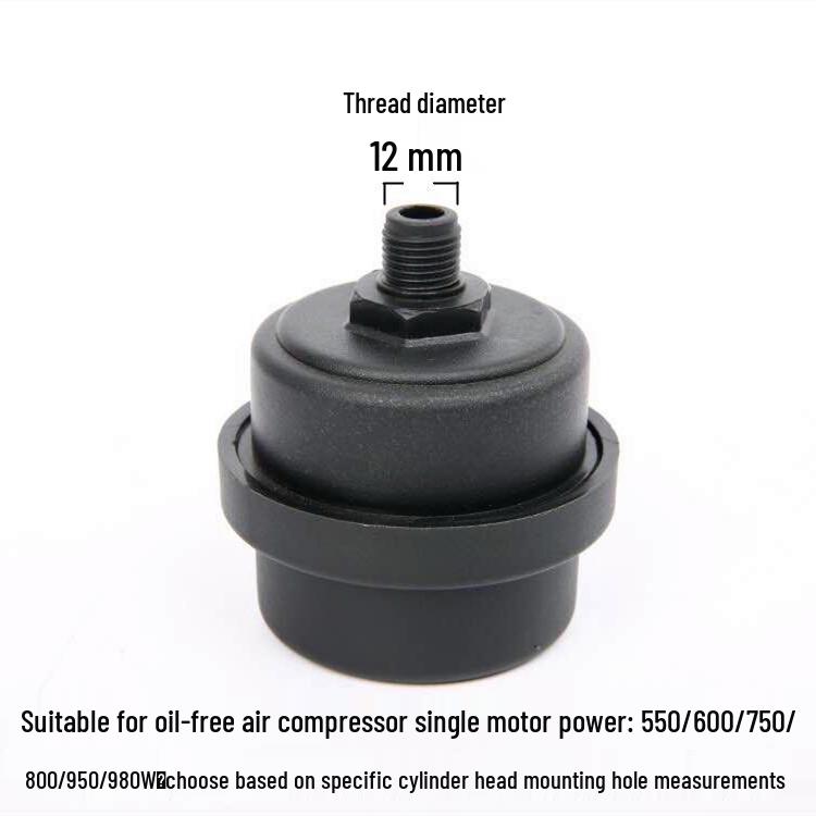 Silenciador de Compressor de Ar de 1/2 Polegada com Filtro Silenciador de 1/4 de Polegada