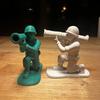 Creative Soldier Pen Holder Figurine, 3D Printed Military Army Man Pen Stand, Unique Desk Organizer for Office Home Decor