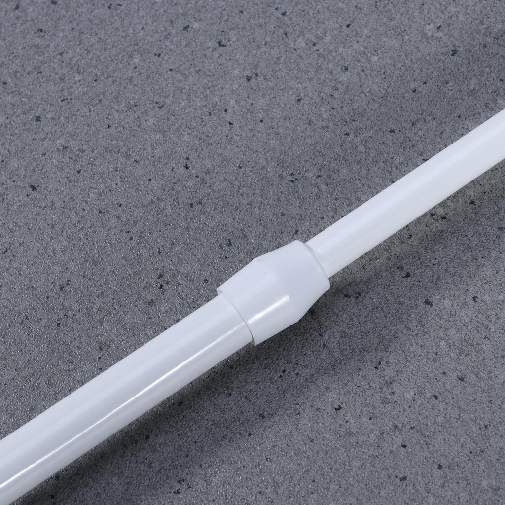 2Pcs Heavy Duty Stainless Steel Shower Rod Corrosion Resistant Tension Type Adjustable Extendable for Bathroom Corner Use Shower