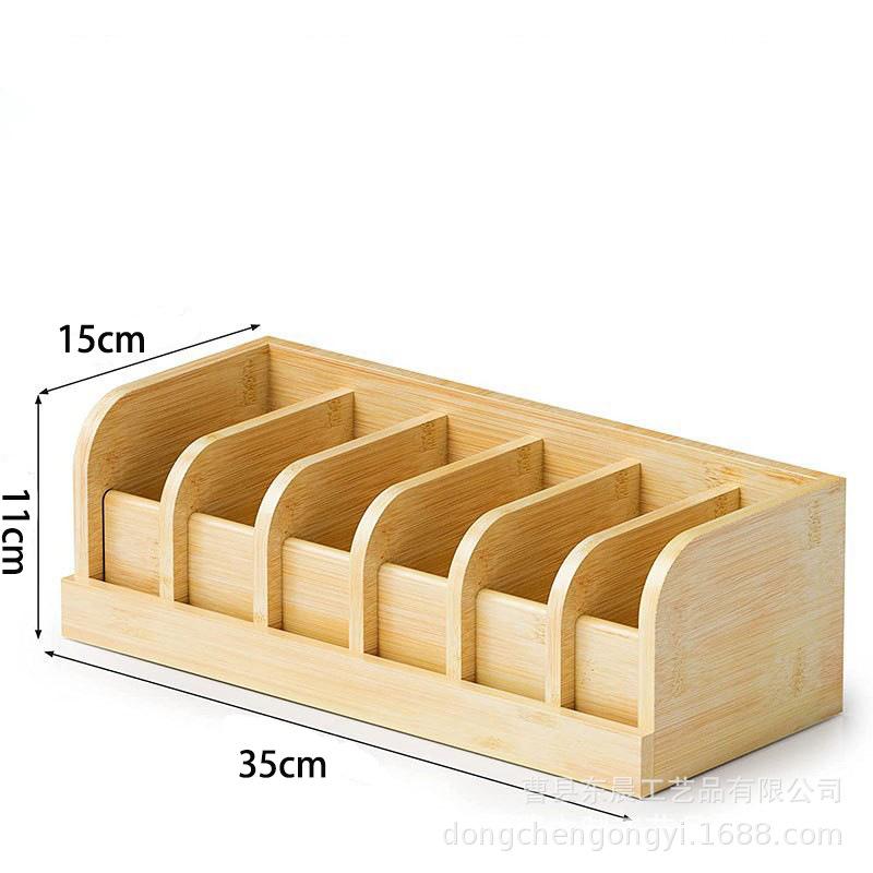 

Wooden Belt Storage Box Household Wardrobe Tie Multi-grid Organizer Watch Storage Display Box жёлтый