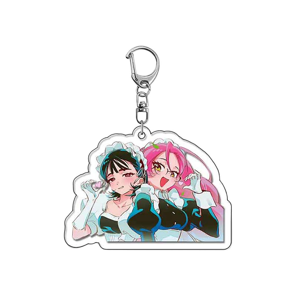 Anime-Zubehör Acryl-Schlüsselanhänger Anhänger, Niedlicher Schüler Anime Rucksack Anhänger