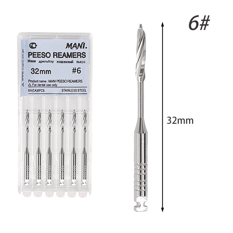 Dental 32mm Endodontic 6pcspack Files Reamers Drill Burs Peeso Reamers Endo Files Peeso Dentist Materials Dentistry Instruments