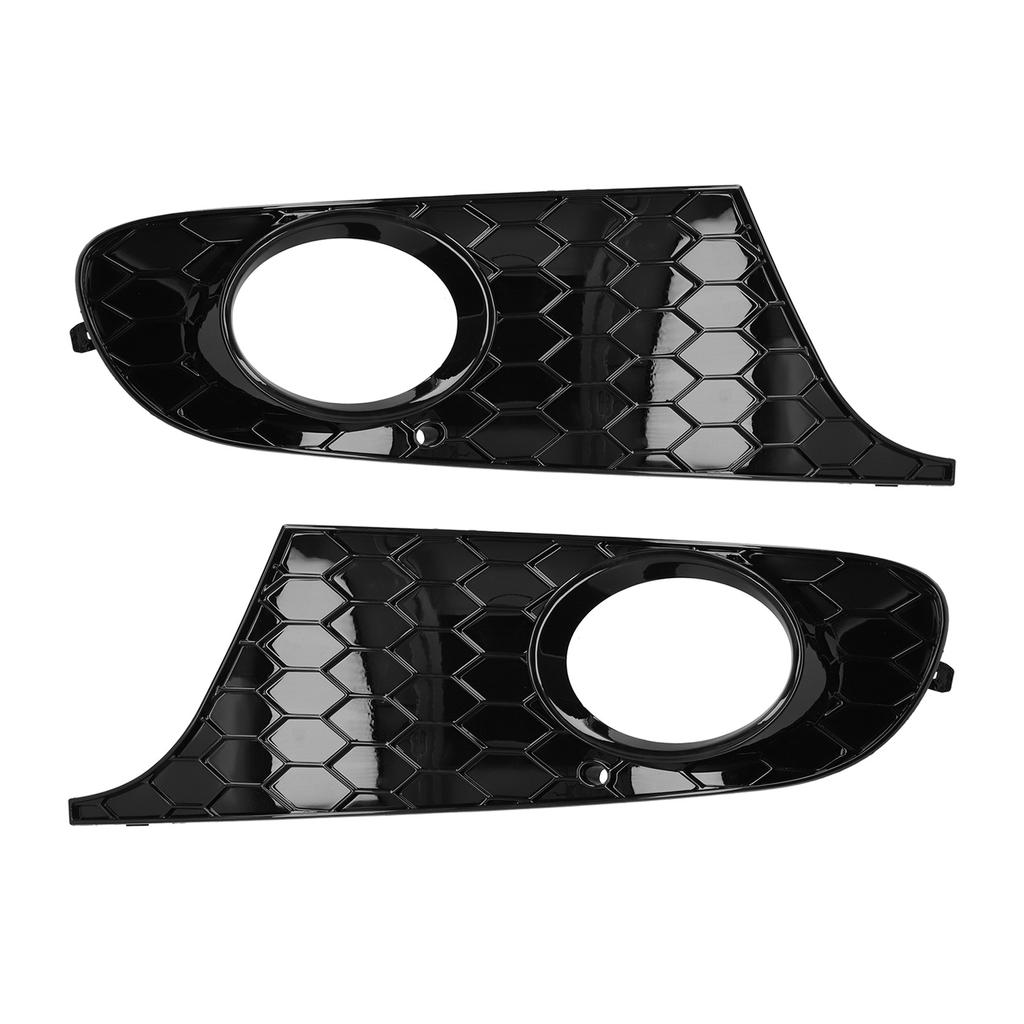 Pair Front Fog Light Frame Honeycomb Grille Cover 5K0 853 665 Fit for MK6 TDI TSI 2009‑2013