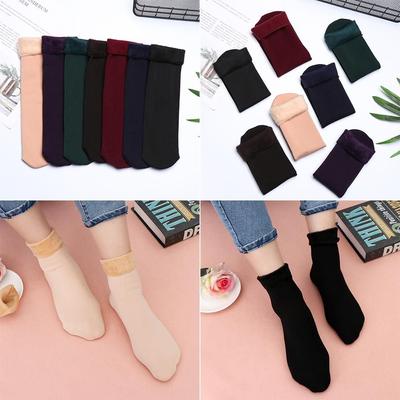 Autumn Winte Thickening Casual Snow Socks Velvet Home Floor Socks Sleeping Warm Hosiery
