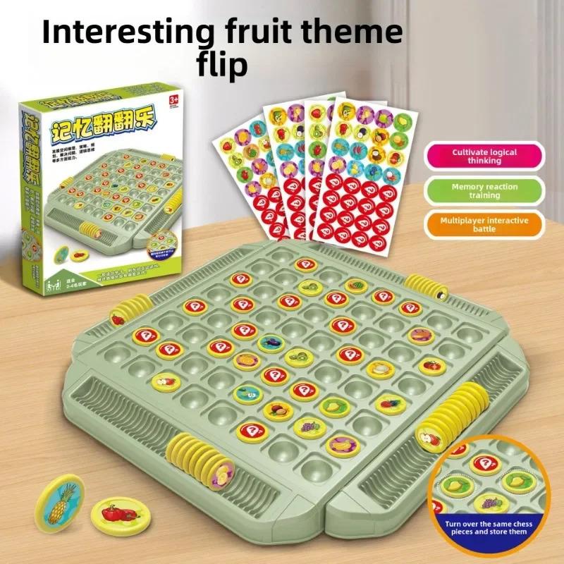 Board Game Fruits Themed Strategy Chess Memory Match Challenge Cognitive Educational Adventure Toy For Family Kids Holiday Party