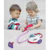 Pretend Play Toy Vacuum Cleaner, Kids Cleaning Cart with Realistic Sounds, 2-in-1 Housekeeping Toy Set for Toddlers