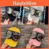 Street Style Baseball Hat With Attached Sunglasses For All Ages Breathable Windproof Sunshade