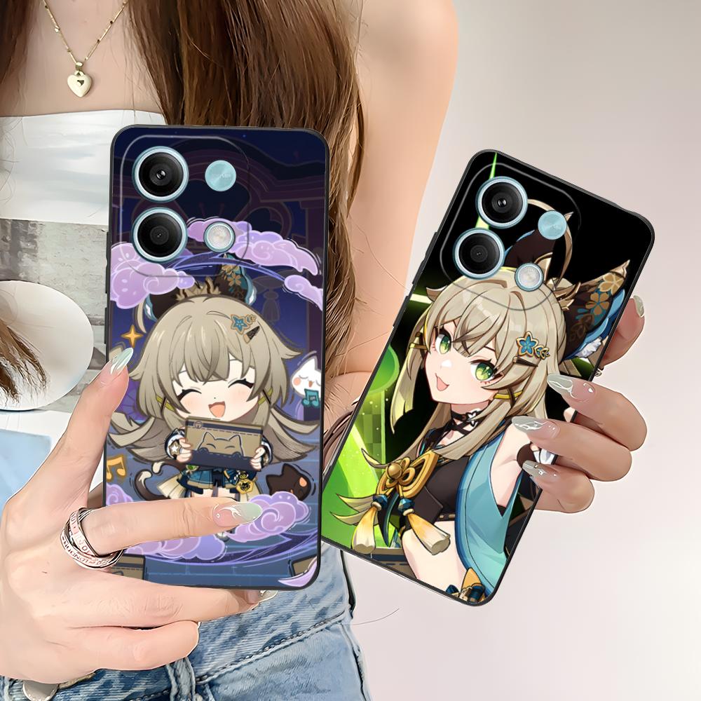 Game GI Kirara Mobile Phone Case for POCO F7 F6 F5 F4 F3 F2 Pro GT C75 C71 C65 C61 C40 Pro Ultra Colorful Printing Cover Luxury