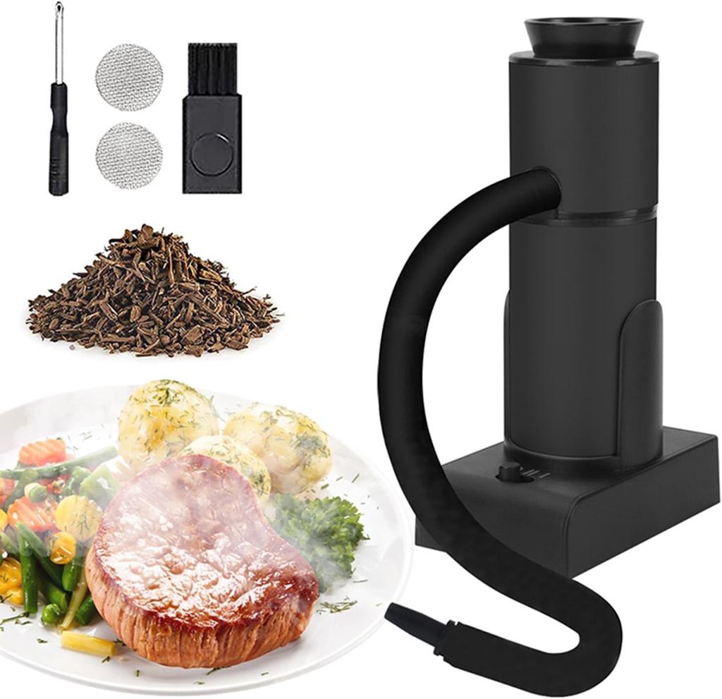 GoldenRiver Smoker Smoker Cooking Home Outdoor Use Portable Smoke Flavor Smoke Cooking Wooden Chips Smoking Kit Cocktail Small Cold Smoking Smoking