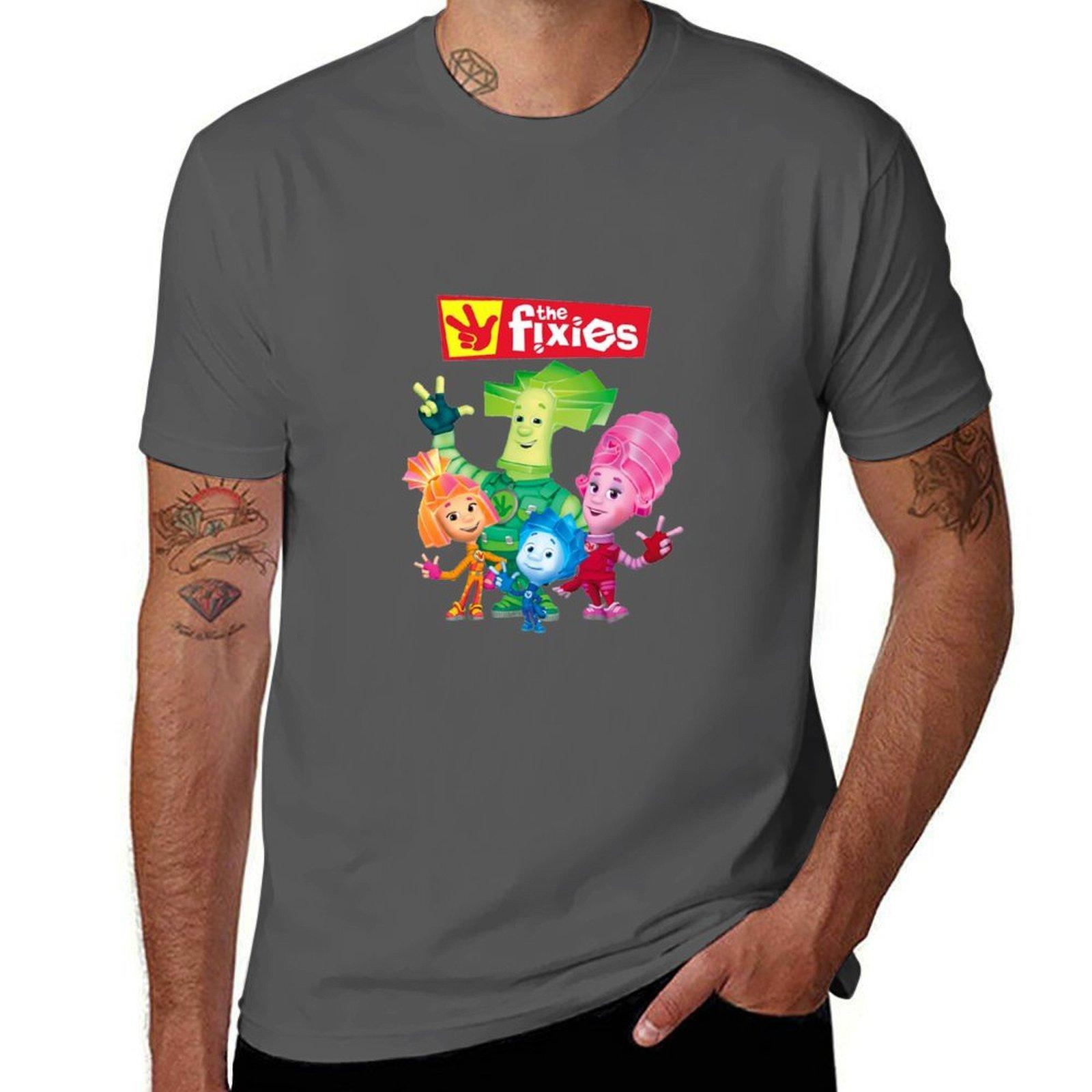 

Cartoon the fixies TShirt Work Outdoor TShirt for Men 4XL