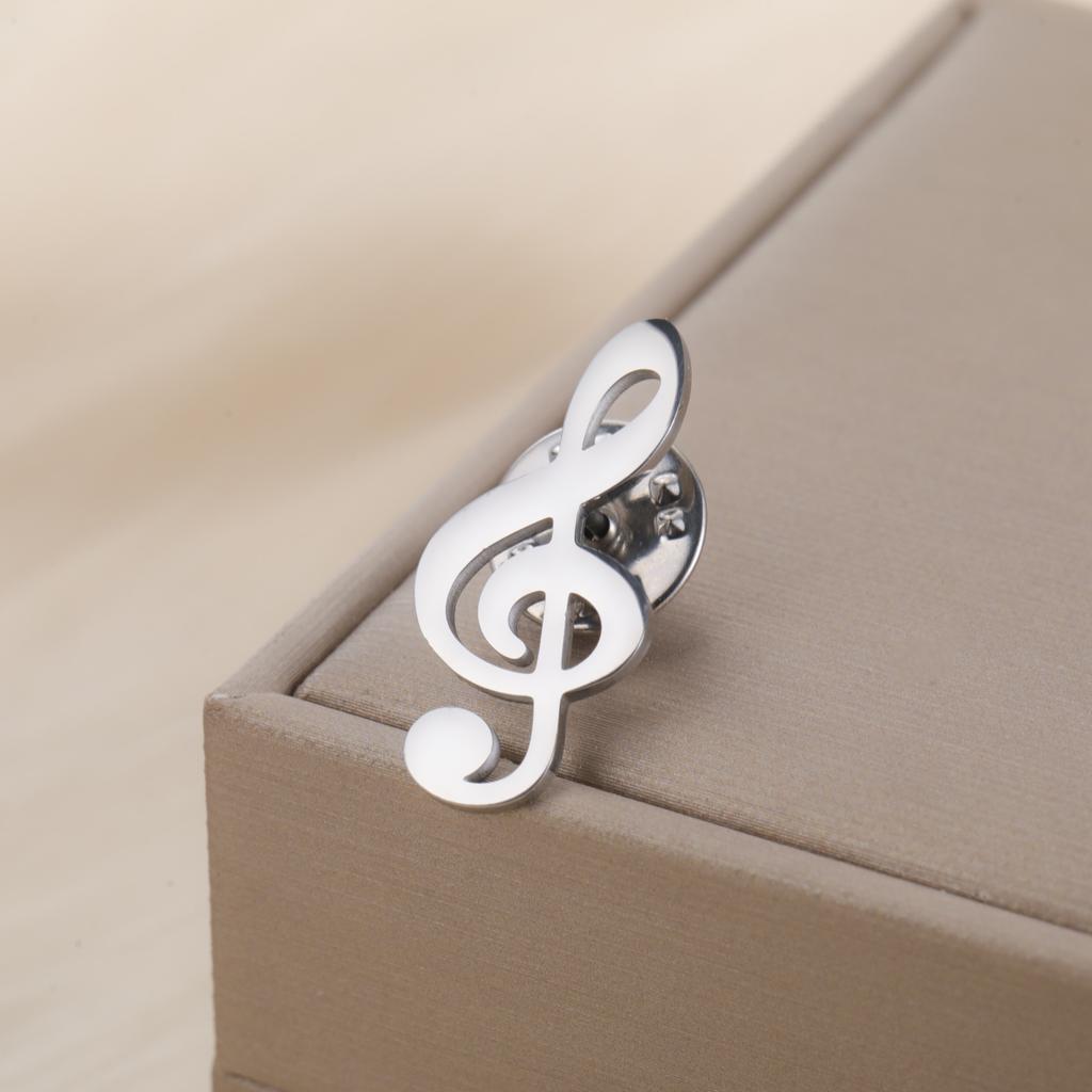 Lucktune Musical Note Lapel Pins Brooches For Men Women Suit Collar Badges Metal Pins Brooches Fashion Jewelry 2025 Wholesale
