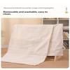Solid Wood Kids Sling Bookshelf With Canvas Pockets And Large Capacity Perfect For Nursery Playroom Bedroom