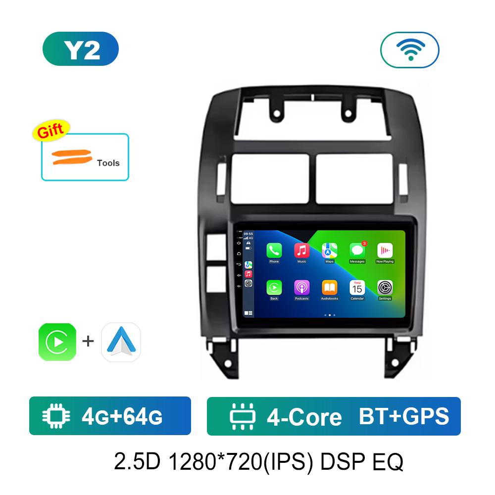 Android OS for Volkswagen VW Polo MK4 6Q 9N 9N3 2004 - 2009 GPS Navi Car Radio Video Multimedia Player WiFi Carplay Auto Tools