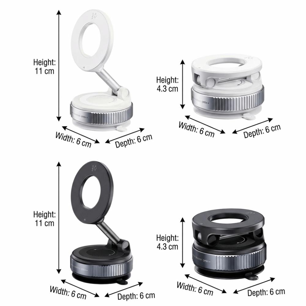 Strong Magnetic Adsorption Magnetic Phone Mount Foldable Design Dashboard Phone Holder  Car Use