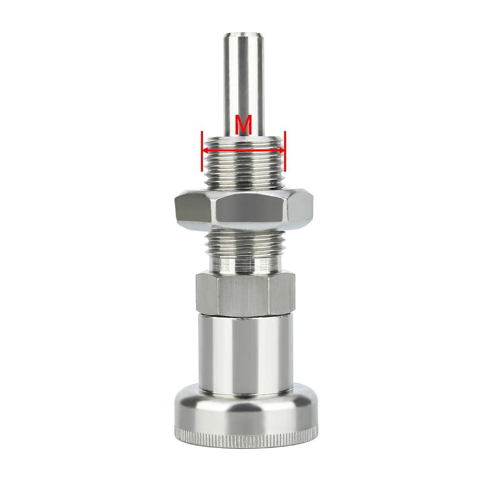 Extended Thread Spring Plunger M16*1.5 Precision Reset/Self-Locking Knob Plunger Indexing Plunger