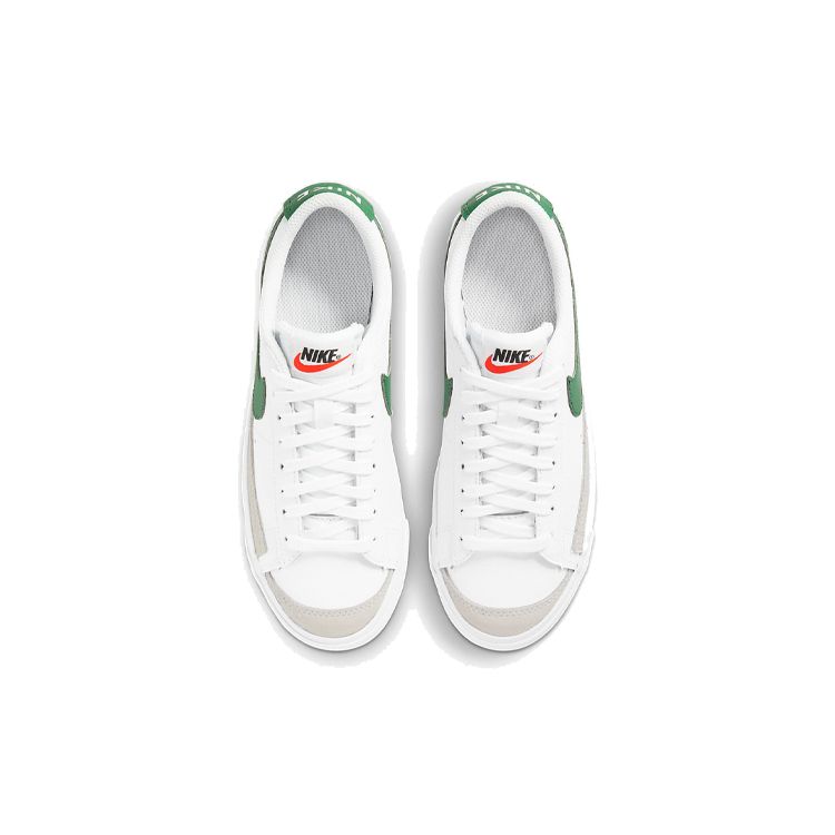 Nike Sneakers Blazer Low 77 GS Bianco Verde Pino Bambini Nere DA4074-115