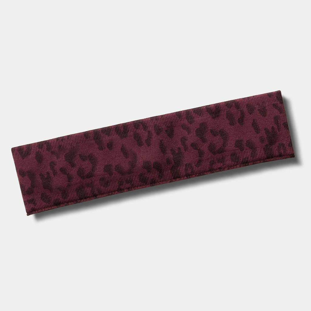 Leopard Print Yoga Headband With Moisture Wicking Fabric For Fitness Enthusiasts