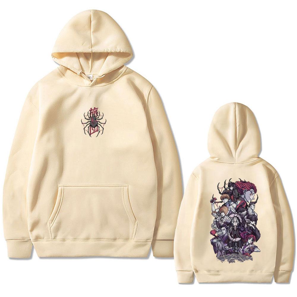 Anime Hunter X Hunter Phantom Troupe Spider Hoodie Men Women Casual Vintage Pullover Hoodies Male Fashion Oversized Tracksuit