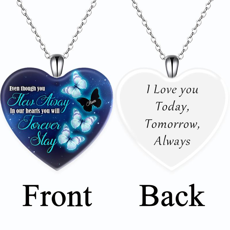 

Модные украшения Любовь Кристалл Кулон Ожерелье Мечта Бабочка Английский