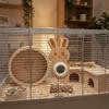 Wall Hanging Pet Cage Thermometer Birdcage Monitoring Hygrometer  Rabbit Cage