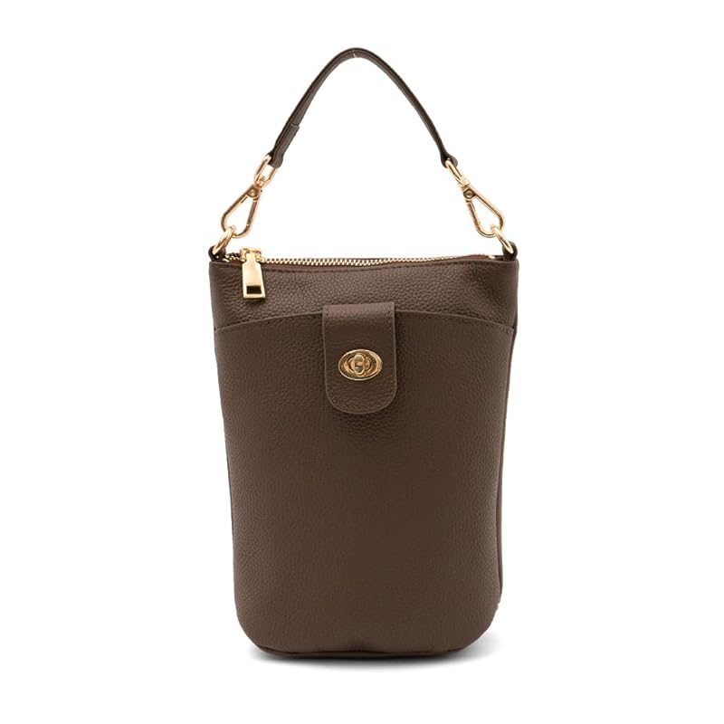 

[VITAFELICE] Vita Felice Genuine leather 2way vertical pochette ladies sib-20015n (charcoal brown)