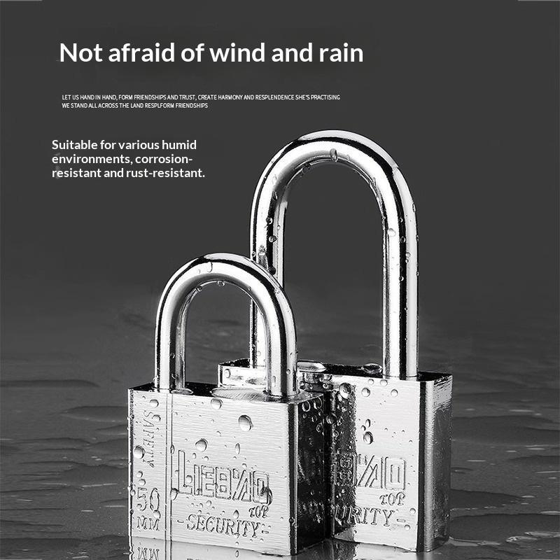 1 PCS High Security Stainless Steel Keyed Alike Padlocks Cut Resistant Shackle For Gates Lockers Warehouse 6