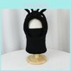 Kinder Plüschhase mit Ohren Strickmütze mit Gesichtsmaske Für Winterliche Wärme Und Winddichten Schutz