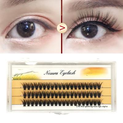 1 Box Curled Eyelashes Hot Chemical Fiber Easy To Operate Melt Fluff Beauty FALSE Eye