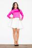 Elegant White Flared Skirt - Fashionable Women's Skirt M340 Size L
