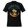 Pura Vida Costa Rica Palm Tree Shirt Tropical Sunset Unisex Beach Graphic Tee