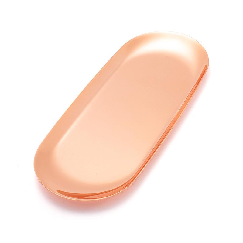 Nail Art Tools Storage Tray Multicolor Rose Gold Sliver for Manicure Working Operation Panel Makeup Tool