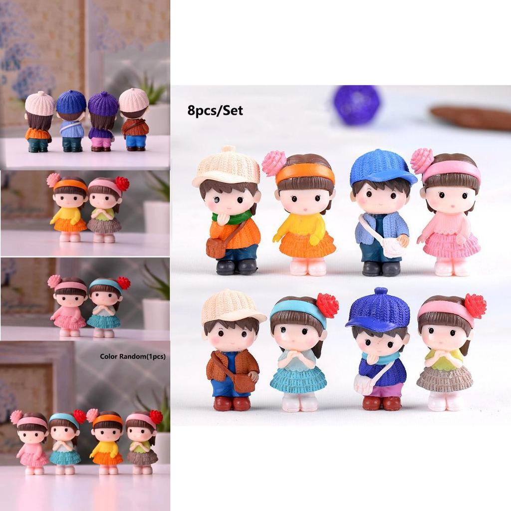 Realistic Miniature Couple Figurines Perfect For Enchanting Garden Landscapes
