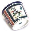 Waza No Kura Stylish Kutani Ware Soba Choko (Soba Cup) with a Mokko Chirashi Landscape Design, Premium Brand, Japanese Tableware, Made In Japan