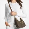 Michael Kors Cora Chain Monogram Classic Commuter Faux Leather Crossbody Shoulder Bag Large Women Bags Dark-Brown Acorn-Brown 35S2G4CW3B-200
